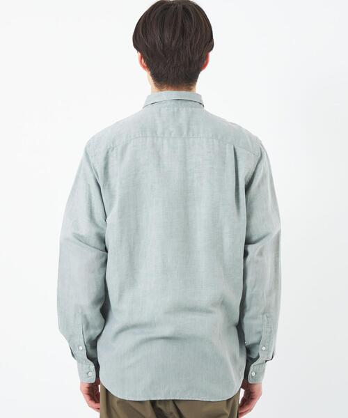 green label relaxing（グリーンレーベルリラクシング）の「イージーリネン ボタンダウン シャツ OVLG（シャツ/ブラウス・メンズ・ライトブルー/ホワイト/ケリー・S/M/L/XL/XXL）」の6枚目の写真