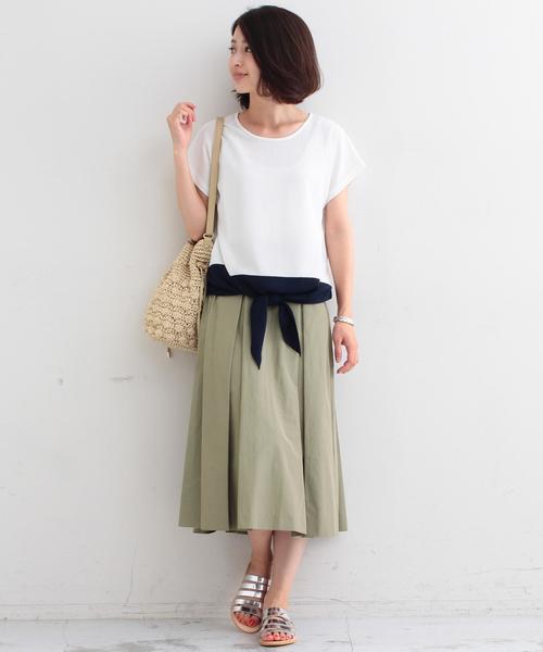 BEAUTY&YOUTH UNITED ARROWS（ビューティーアンドユースユナイテッドアローズ）の「BYTF タフタタックスカート 2◆（スカート・レディース・ロイヤルブルー/オリーブ/ネイビー・フリー）」の7枚目の写真