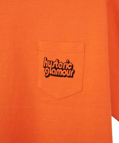 HYSTERIC GLAMOUR（ヒステリックグラマー）の「HG MOTORCYCLE ポケ付きTシャツ（Tシャツ/カットソー・メンズ・ホワイト/オレンジ/パープル・SMALL/MEDIUM/LARGE/X-LARGE）」の7枚目の写真