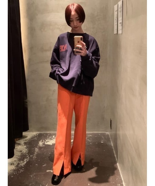 MOUSSY(マウジー)の「BACK SLIT プルオーバー(スウェット・レディース・ホワイト/杢グレー/ダークネイビー・FREE)」の17枚目の写真