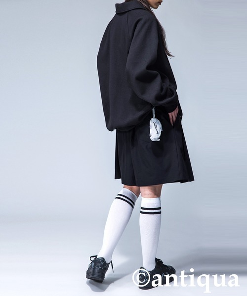 antiqua(アンティカ)の「【STCH】Aラインハーフパンツ(その他パンツ・レディース・ブラック/ホワイト/ベージュ/ブラック系その他・FREE)」の10枚目の写真