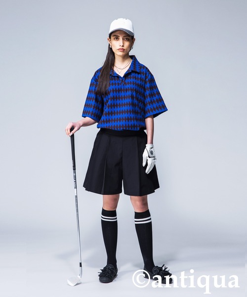 antiqua(アンティカ)の「【STCH】Aラインハーフパンツ(その他パンツ・レディース・ブラック/ホワイト/ベージュ/ブラック系その他・FREE)」の14枚目の写真