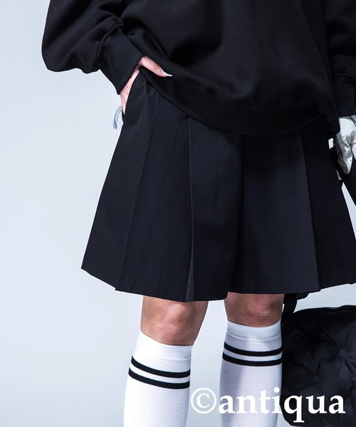 antiqua(アンティカ)の「【STCH】Aラインハーフパンツ(その他パンツ・レディース・ブラック/ホワイト/ベージュ/ブラック系その他・FREE)」の11枚目の写真
