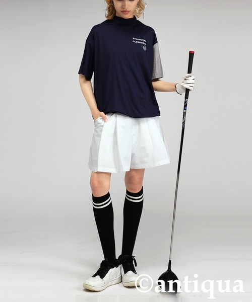 antiqua(アンティカ)の「【STCH】Aラインハーフパンツ(その他パンツ・レディース・ブラック/ホワイト/ベージュ/ブラック系その他・FREE)」の5枚目の写真