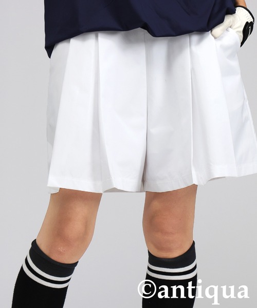antiqua(アンティカ)の「【STCH】Aラインハーフパンツ(その他パンツ・レディース・ブラック/ホワイト/ベージュ/ブラック系その他・FREE)」の6枚目の写真