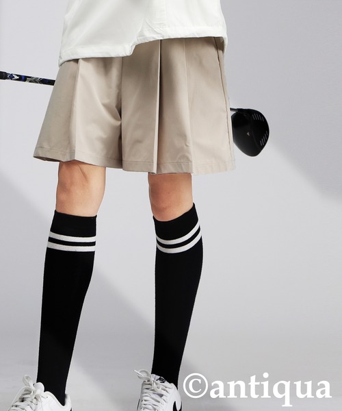 antiqua(アンティカ)の「【STCH】Aラインハーフパンツ(その他パンツ・レディース・ブラック/ホワイト/ベージュ/ブラック系その他・FREE)」の19枚目の写真