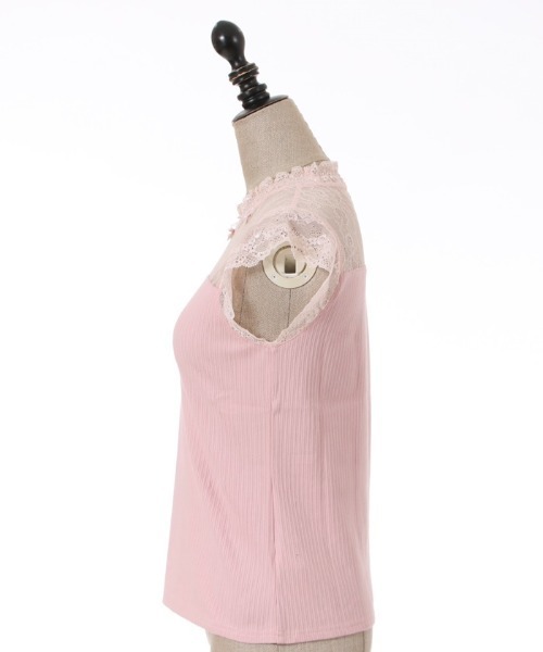 axes femme POETIQUE（アクシーズファムポエティック）の「レースビスチェ切替タンク（その他アンダーウェア/インナー・レディース・ブラック/ピンク/キナリ・MEDIUM）」の20枚目の写真