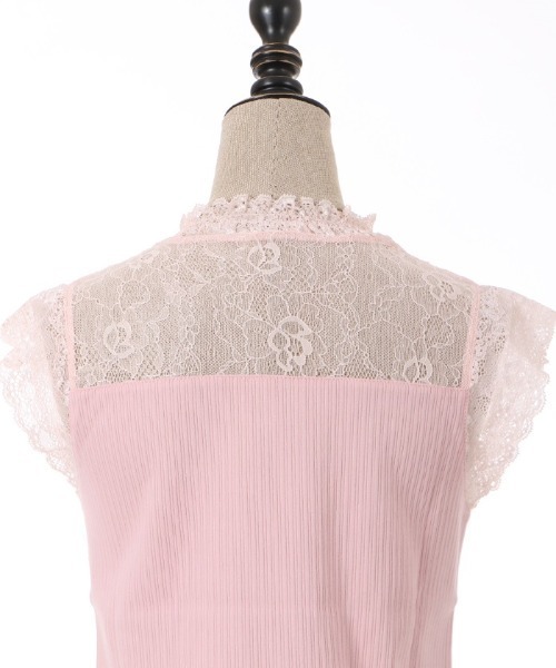 axes femme POETIQUE（アクシーズファムポエティック）の「レースビスチェ切替タンク（その他アンダーウェア/インナー・レディース・ブラック/ピンク/キナリ・MEDIUM）」の8枚目の写真