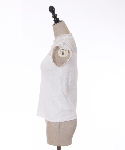 axes femme POETIQUE（アクシーズファムポエティック）の「レースビスチェ切替タンク（その他アンダーウェア/インナー・レディース・ブラック/ピンク/キナリ・MEDIUM）」の22枚目の写真