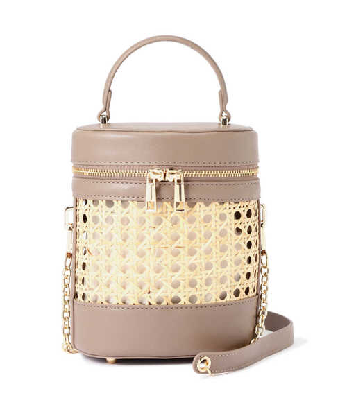 EDIT COLOGNE（エディットコロン）の「メッシュバニティバッグ（ショルダーバッグ・レディース・ホワイト/ブラウン・ﾌﾘ-）」の11枚目の写真