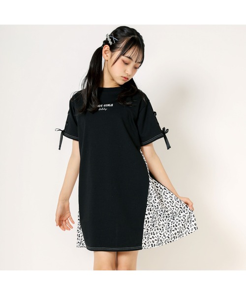 ZIDDY（ジディ）の「ZIDDY/アニマル柄切り替えワンピース(130~160cm)（ワンピース・キッズ・ブラック/ブルー・150/130/140/160）」の21枚目の写真