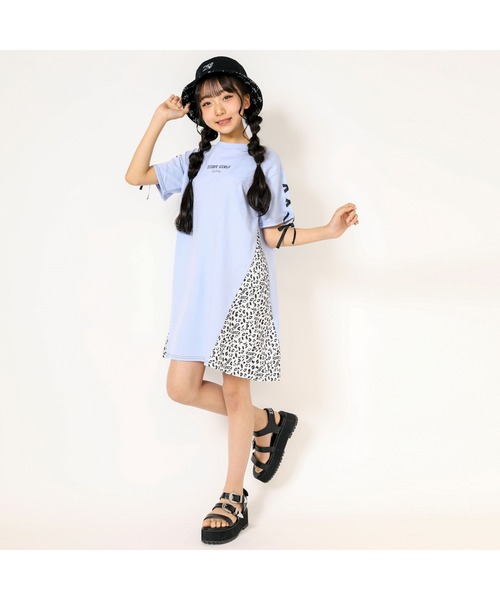 ZIDDY（ジディ）の「ZIDDY/アニマル柄切り替えワンピース(130~160cm)（ワンピース・キッズ・ブラック/ブルー・150/130/140/160）」の18枚目の写真