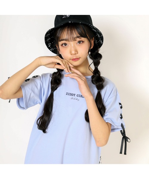 ZIDDY（ジディ）の「ZIDDY/アニマル柄切り替えワンピース(130~160cm)（ワンピース・キッズ・ブラック/ブルー・150/130/140/160）」の9枚目の写真