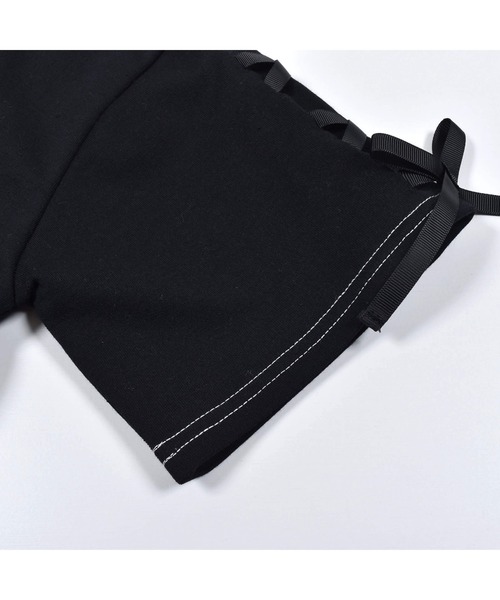 ZIDDY（ジディ）の「ZIDDY/アニマル柄切り替えワンピース(130~160cm)（ワンピース・キッズ・ブラック/ブルー・150/130/140/160）」の4枚目の写真