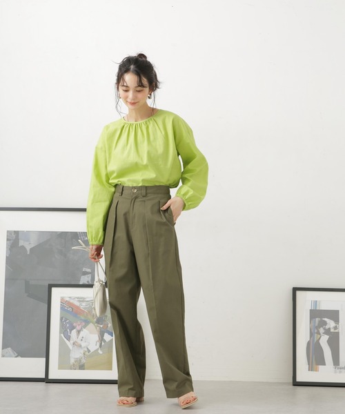 NANO universe（ナノユニバース）の「LB.04/リネン混前後2wayブラウス 