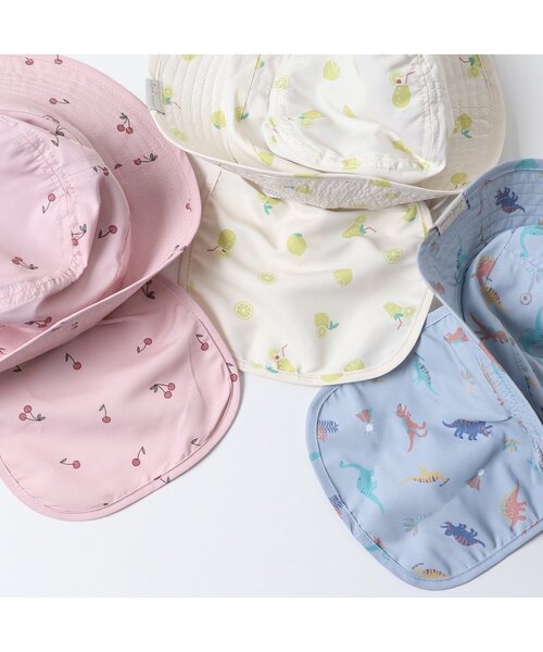 apres les cours（アプレレクール）の「【日よけ付き/UVカット】バラエティアウトドアハット（ハット・キッズ・ベージュ/サックスブルー/ピンク/キナリ・48/50/52/54）」の7枚目の写真