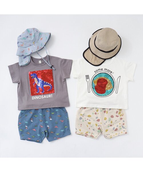 apres les cours（アプレレクール）の「【日よけ付き/UVカット】バラエティアウトドアハット（ハット・キッズ・ベージュ/サックスブルー/ピンク/キナリ・48/50/52/54）」の9枚目の写真