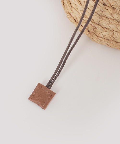 Andemiu（アンデミュウ）の「ラフィアフリルバケツBAG 187511（かごバッグ・レディース・グレイッシュベージュ/ピンク/ブラック・FREE）」の18枚目の写真