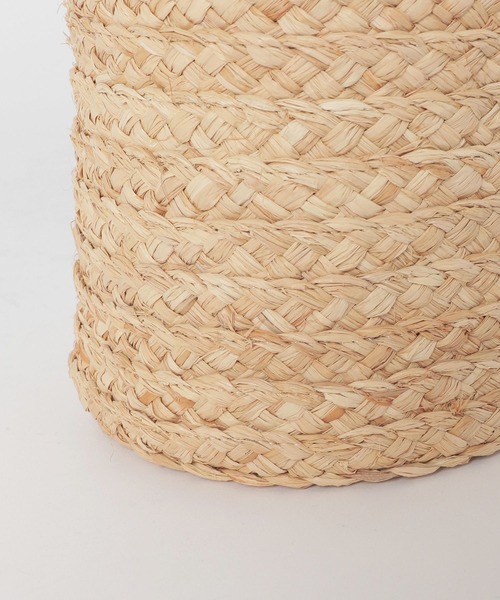 Andemiu（アンデミュウ）の「ラフィアフリルバケツBAG 187511（かごバッグ・レディース・グレイッシュベージュ/ピンク/ブラック・FREE）」の19枚目の写真