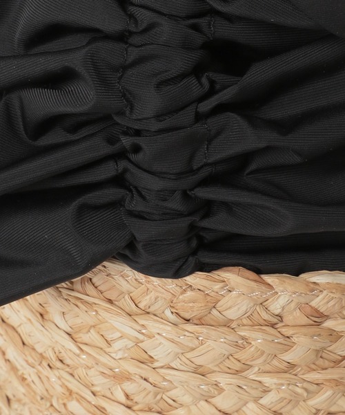 Andemiu（アンデミュウ）の「ラフィアフリルバケツBAG 187511（かごバッグ・レディース・グレイッシュベージュ/ピンク/ブラック・FREE）」の20枚目の写真