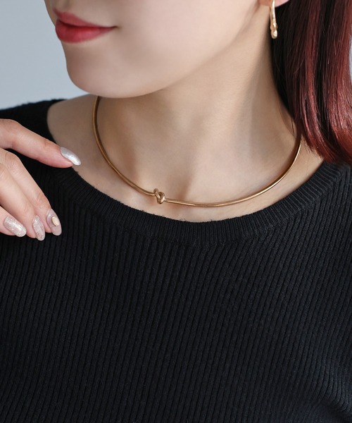 Riberry（リベリー）の「結び目デザインチョーカー（チョーカー・レディース・シルバー/ゴールド・FREE）」の8枚目の写真