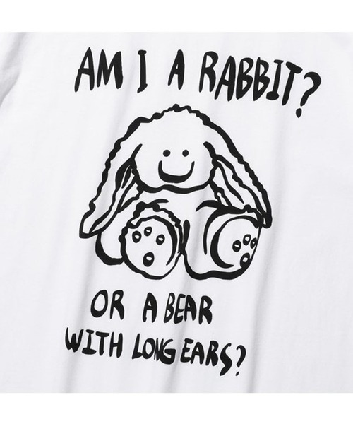 NICE GHOST CLUB(ナイスゴーストクラブ)の「【UNISEX】niceghostclub/ラビットorベアT 2905593(Tシャツ/カットソー・レディース・ブラック/ホワイト・MEDIUM/LARGE/SMALL)」の10枚目の写真