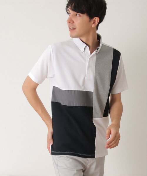 ikka（イッカ）の「鹿の子切り替えポロシャツ（ポロシャツ・メンズ・ネイビー/ホワイト/グリーン・S/M/L/XL）」の22枚目の写真