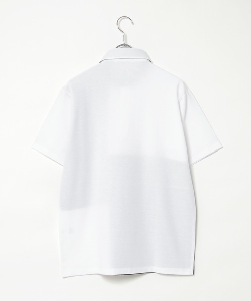 ikka（イッカ）の「鹿の子切り替えポロシャツ（ポロシャツ・メンズ・ネイビー/ホワイト/グリーン・S/M/L/XL）」の7枚目の写真