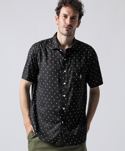 Psycho Bunny(サイコバニー)の「テンセルドットプリント 半袖シャツ Psycho Bunny(サイコバニー)の「テンセルドットプリント 半袖シャツ