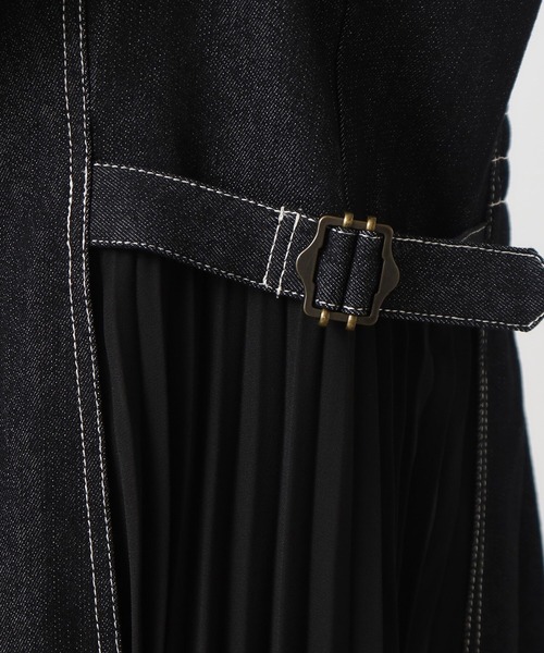 grove（グローブ）の「キレイに決まる!脇プリーツジャンドレ（ワンピース・レディース・カーキ/ネイビー/ブラック・03/02/01/05/04）」の4枚目の写真