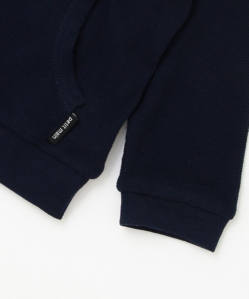 petit main（プティマイン）の「【UV加工・接触冷感】ワッフルパーカー（パーカー・キッズ・ネイビー/アイボリー・110cm/100cm/120cm/130cm/90cm/80ｃｍ）」の6枚目の写真