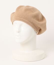 ハンチング/ベレー帽（ベージュ系・ウール・ニット）ファッション通販