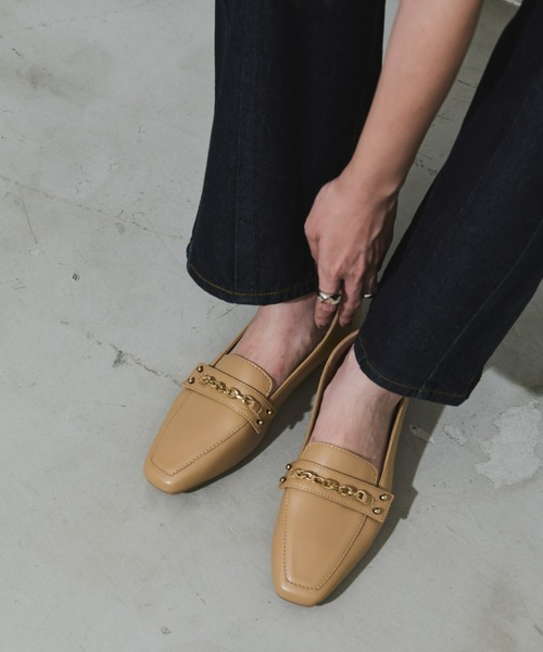 Aunt Marie's(アントマリーズ)の「スクエアトゥ3WAYビットローファー(ローファー・レディース・アイボリー/ブラック/ベージュ・S/M/L)」の13枚目の写真