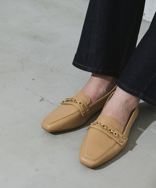 Aunt Marie's(アントマリーズ)の「スクエアトゥ3WAYビットローファー(ローファー・レディース・アイボリー/ブラック/ベージュ・S/M/L)」の14枚目の写真