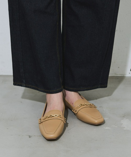 Aunt Marie's(アントマリーズ)の「スクエアトゥ3WAYビットローファー(ローファー・レディース・アイボリー/ブラック/ベージュ・S/M/L)」の17枚目の写真