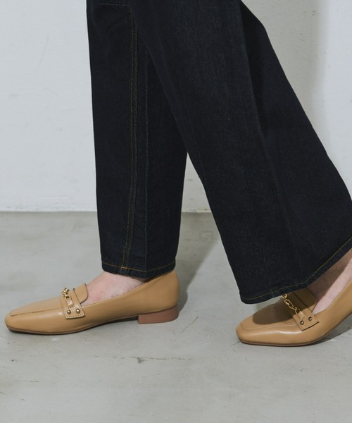 Aunt Marie's(アントマリーズ)の「スクエアトゥ3WAYビットローファー(ローファー・レディース・アイボリー/ブラック/ベージュ・S/M/L)」の19枚目の写真