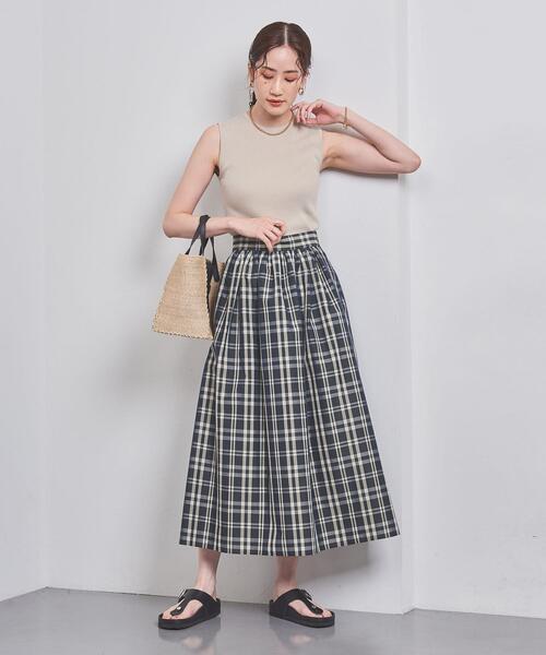 UNITED ARROWS（ユナイテッドアローズ）の「マドラスチェック ギャザー