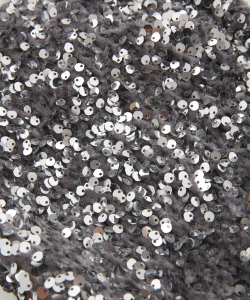 NANO universe（ナノユニバース）の「スパンコールベロアドロストバッグ（ショルダーバッグ・レディース・シルバー/ゴールド/ブラック・FREE）」の5枚目の写真