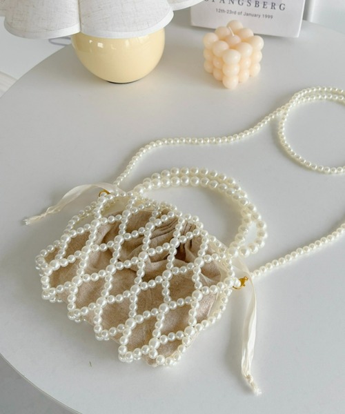 Loueme（ルエム）の「パール2WAYミニショルダーバッグ（ショルダーバッグ・レディース・ホワイト・FREE）」の3枚目の写真