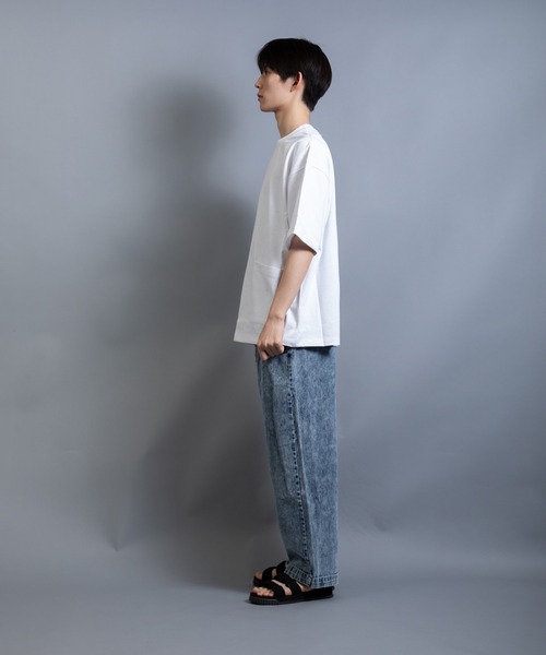 En serio TOKYO(エンソリオトーキョー)の「ヘビーウェイト ダブルポケット シェフ ビッグTEE(Tシャツ/カットソー・メンズ・サックスブルー/ライラック/ブラック/ミント/ホワイト・L/LL/M)」の10枚目の写真