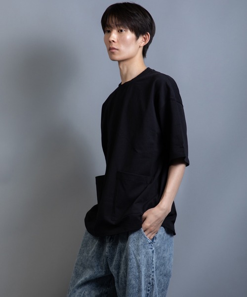 En serio TOKYO(エンソリオトーキョー)の「ヘビーウェイト ダブルポケット シェフ ビッグTEE(Tシャツ/カットソー・メンズ・サックスブルー/ライラック/ブラック/ミント/ホワイト・L/LL/M)」の14枚目の写真