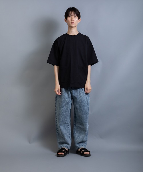 En serio TOKYO(エンソリオトーキョー)の「ヘビーウェイト ダブルポケット シェフ ビッグTEE(Tシャツ/カットソー・メンズ・サックスブルー/ライラック/ブラック/ミント/ホワイト・L/LL/M)」の15枚目の写真