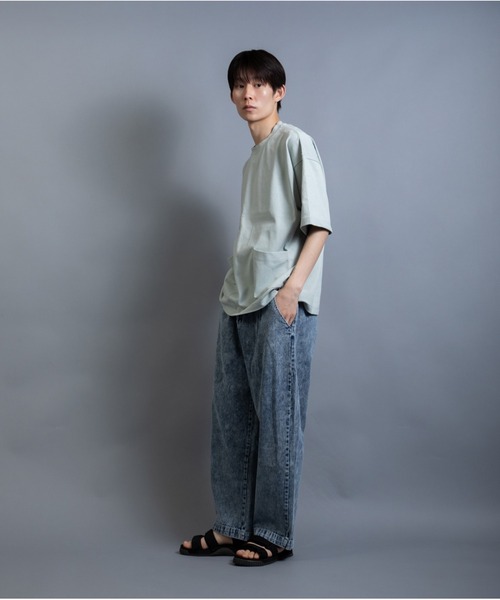 En serio TOKYO(エンソリオトーキョー)の「ヘビーウェイト ダブルポケット シェフ ビッグTEE(Tシャツ/カットソー・メンズ・サックスブルー/ライラック/ブラック/ミント/ホワイト・L/LL/M)」の19枚目の写真