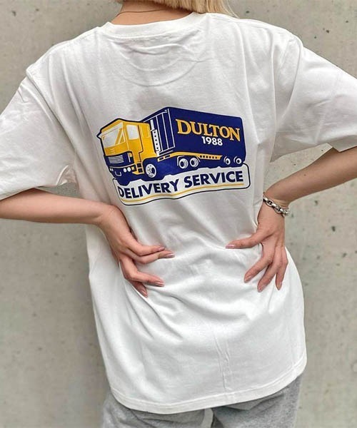 DULTON(ダルトン)の「DULTON T-SHIRT DELIVERY SERVICE/ ダルトン Tシャツ デリバリー サービス(Tシャツ/カットソー・メンズ・ホワイト/ブルー/グレー・LARGE/MEDIUM/SMALL/X-LARGE)」の9枚目の写真