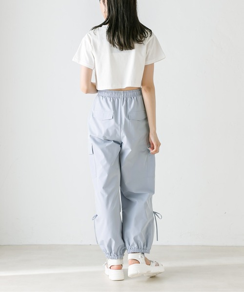 OLIVE des OLIVE（オリーブデオリーブ）の「NEW裾スリットリボンカーゴパンツ　1031020120（カーゴパンツ・レディース・ピンク/オフホワイト/ブラック/サックスブルー・FREE）」の22枚目の写真