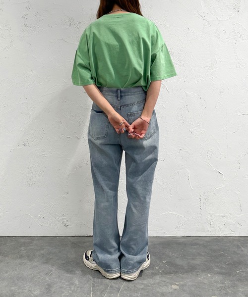 apres jour mignon（アプレジュールミニョン）の「ピグメント加工半袖Tシャツ【ZOZOTOWN限定アイテム】（Tシャツ/カットソー・レディース・ブラウン系その他/ナチュラル/グリーン/ネイビー/ブラック・X-LARGE/フリー）」の18枚目の写真