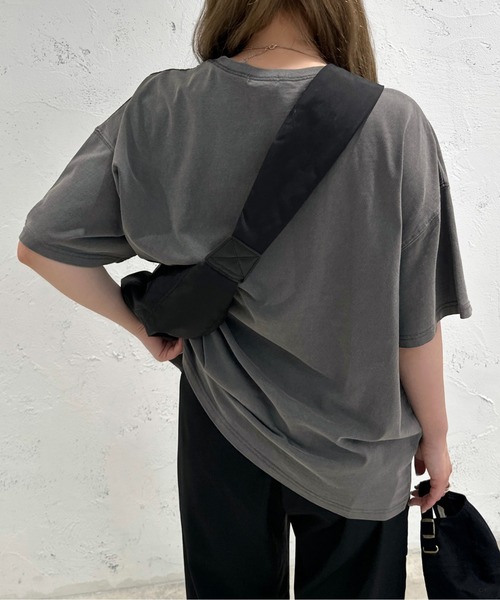 apres jour mignon（アプレジュールミニョン）の「ピグメント加工半袖Tシャツ【ZOZOTOWN限定アイテム】（Tシャツ/カットソー・レディース・ブラウン系その他/ナチュラル/グリーン/ネイビー/ブラック・X-LARGE/フリー）」の22枚目の写真