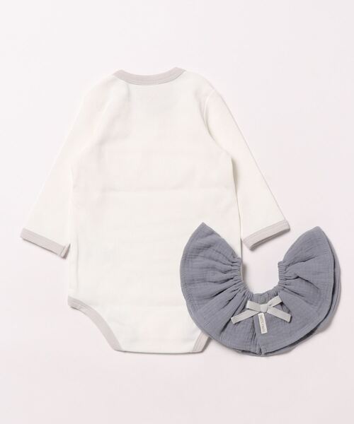 petit main（プティマイン）の「スタイつきロンパース（ロンパース・キッズ・アイボリー/ライトグリーン/ブラック・70cm/80ｃｍ）」の5枚目の写真