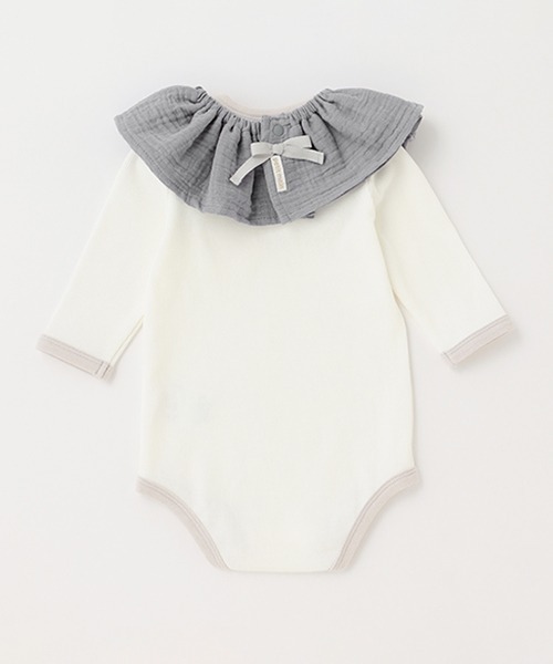 petit main（プティマイン）の「スタイつきロンパース（ロンパース・キッズ・アイボリー/ライトグリーン/ブラック・70cm/80ｃｍ）」の8枚目の写真