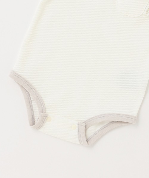 petit main（プティマイン）の「スタイつきロンパース（ロンパース・キッズ・アイボリー/ライトグリーン/ブラック・70cm/80ｃｍ）」の12枚目の写真